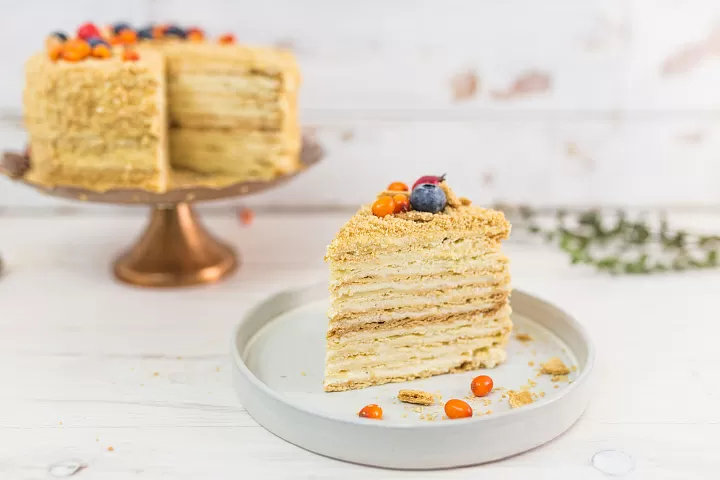 Наполеон торт домашний классический рецепт ❤️ фото