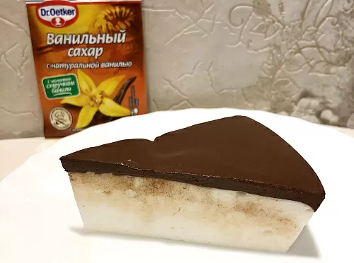 Фото рецепта Торт Птичье молоко для фитоняшек