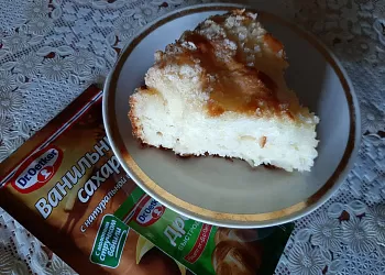 Сахарный пирог со сливками