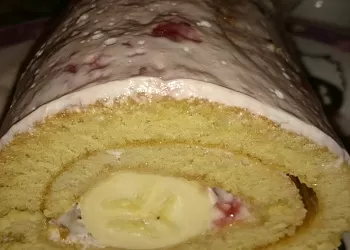 Самый простой рулет с бананом