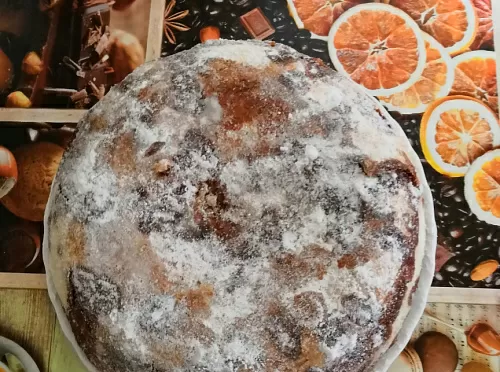 Фото рецепта Насыпной пирог с яблоками в мультиварке