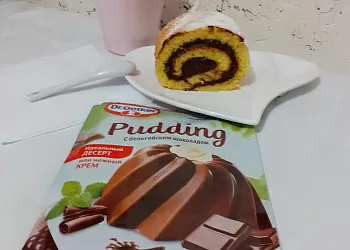 Рулет с шоколадным кремом