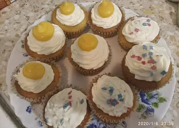 Капкейки Мандариновые