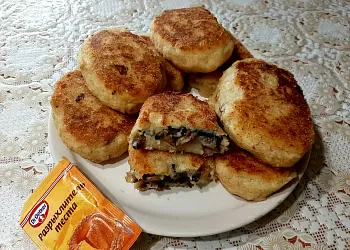 Зразы картофельные с грибами