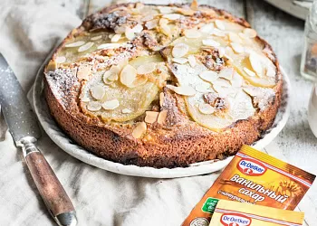 Грушевый пирог с шоколадом