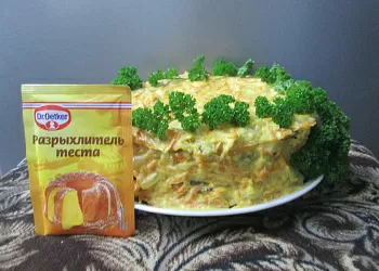 Печеночный блинный тортик