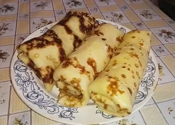 Блины с творогом