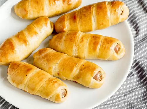 Фото рецепта Сосиски в тесте