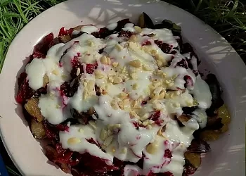 Свекольно-сливовый десертик