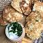 Сырные оладушки с зеленью