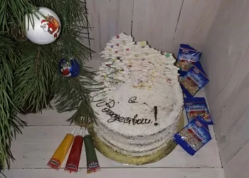 Торт "Рождественский лес"