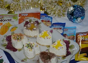 Творожный десерт "В лесу родилась елочка"