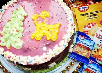 Новогодний торт "Спартак"