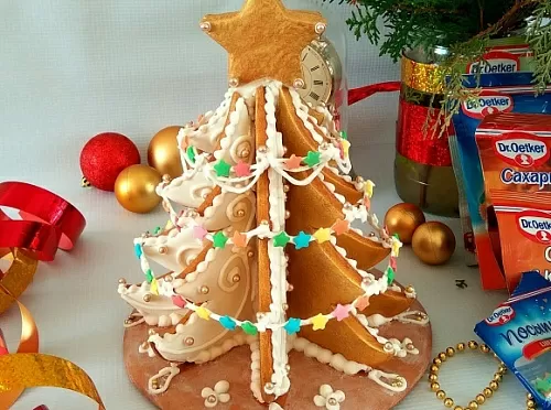 Фото рецепта Пряники имбирные &quot;Елочка&quot;