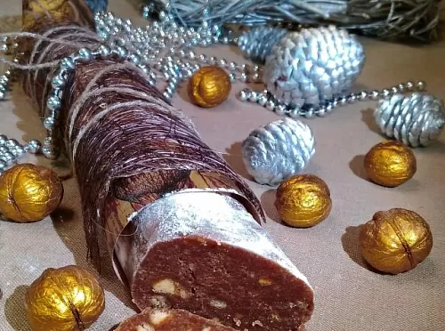 Фото рецепта Сладкая колбаска