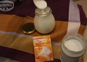 Питьевой ванильный йогурт