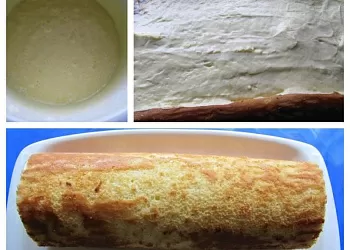 Рулет с лимонным кремом