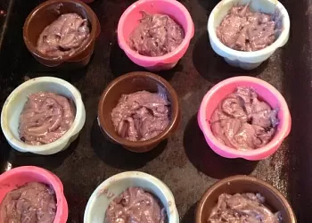 Кексы с черникой и шоколадом