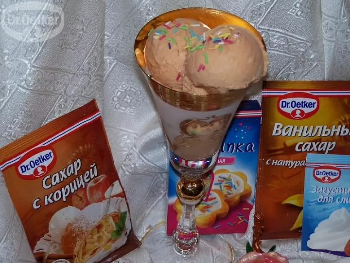 Томатное мороженое с корицей