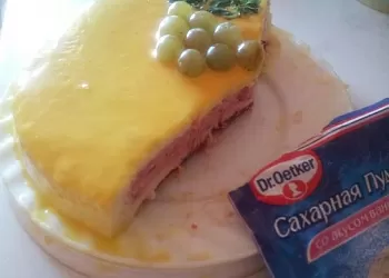 Лимонно-клубничный  торт-мусс