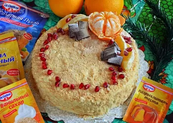Сливочный наполеон
