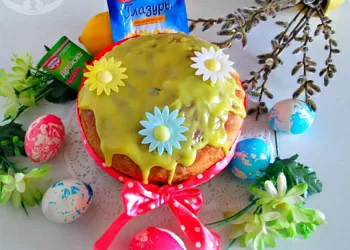 Ароматный кулич с лимоном