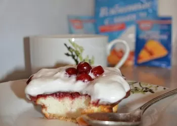 Суфле с вишневым джемом