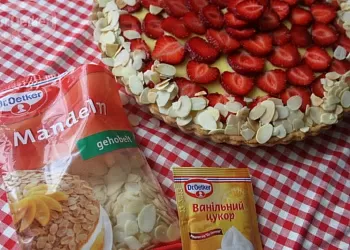 Тарт с йогуртовым муссом