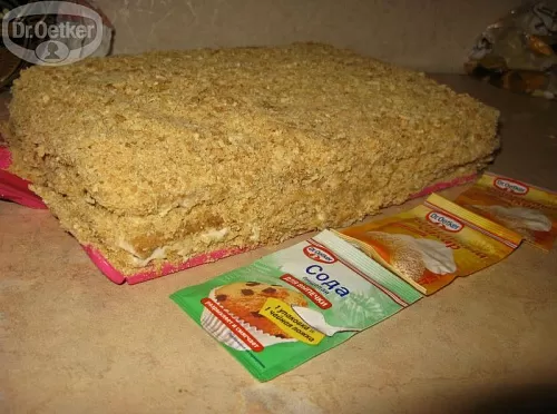 Фото рецепта Пирожное &quot;Банановый медовик&quot;