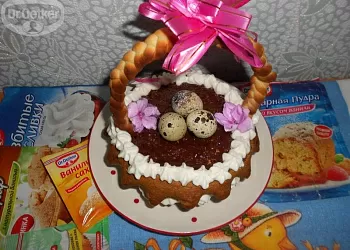 Кекс " Пасхальная корзина"