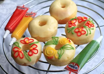 Пончики с ванильной глазурью