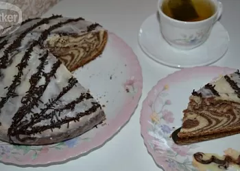 Пирог Зебра в мультиварке