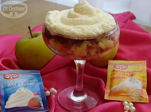 Фото рецепта Яблочный трайфл