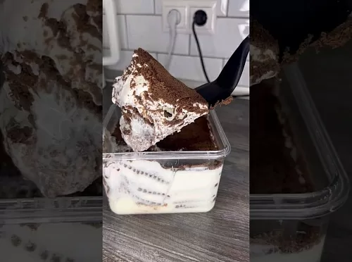 Фото рецепта ПЯТИМИНУТНЫЙ #тортик #безвыпечки из ТРЁХ ингредиентов