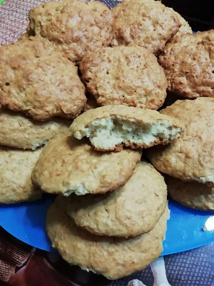 Овсяное печенье на кефире фото рецепта