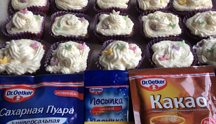 Шоколадные капкейки