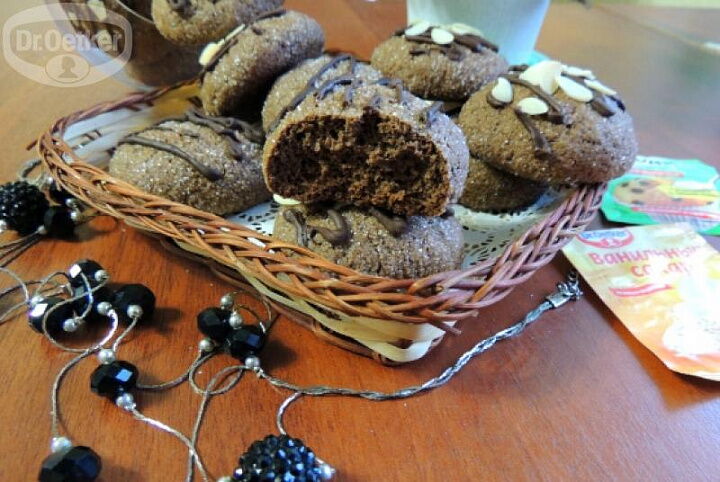 Миндально-шоколадные пряники фото