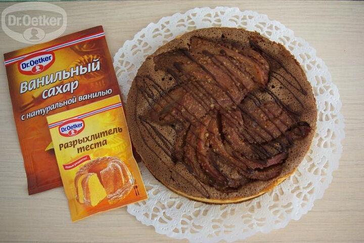 Грушевый пай с орехами фото