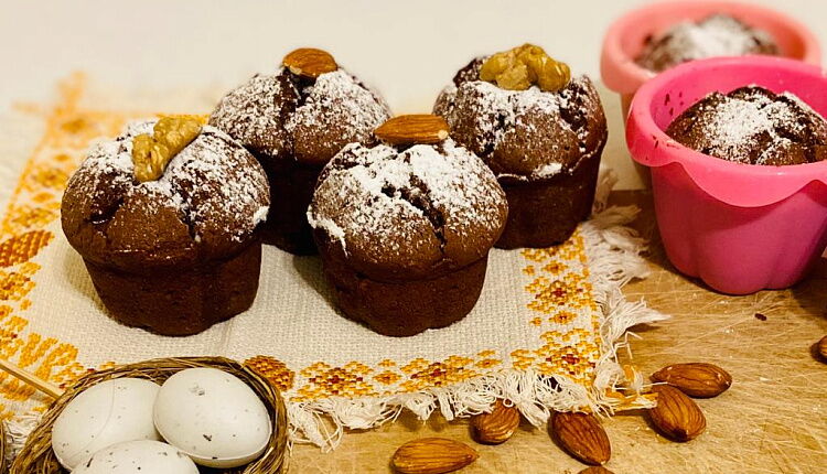 Шоколадные капкейки