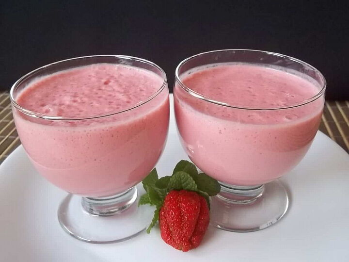 Клубничная пена фото