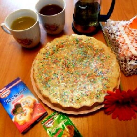 Шарлотка с яблоками и маком фото рецепта