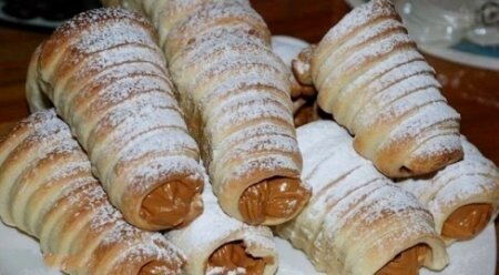 Трубочки со сгущенкой фото рецепта