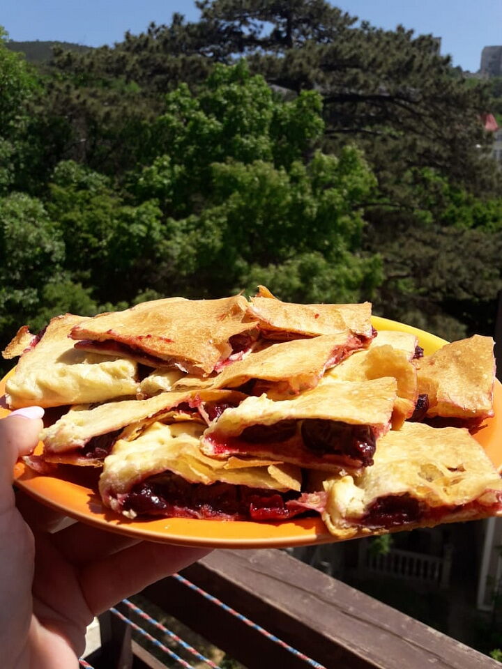 Пирог с вишней фото