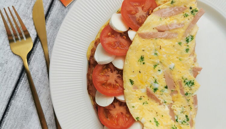 Луковый омлет