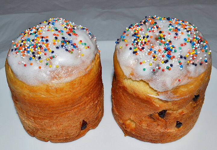 фото рецепта Кулич с творогом Кулич с творогом фото