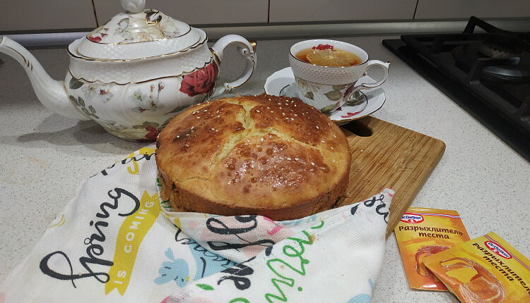 Заливной пирог с курицей и грибами 