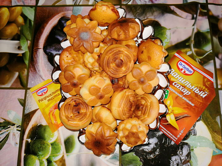 Кексы с вареньем фото