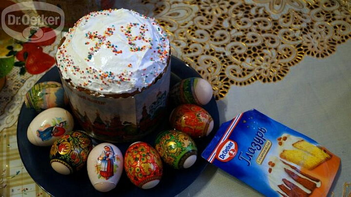 Домашний кулич фото
