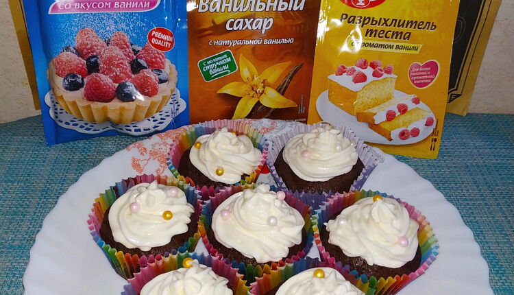 Шоколадные капкейки