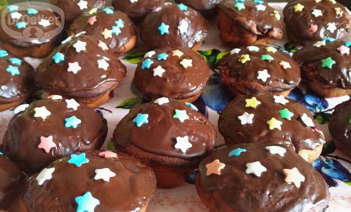 Ягодные маффины фото